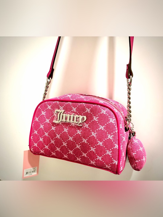 Juicy Couture Handbags - Juicy Couture Pink Logo Monogram Crossbody Bag